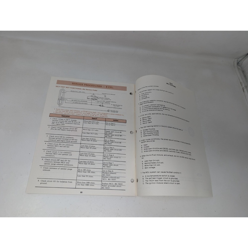 1981 Ford Microprocessor Control Units Training Service Guide Manual Book‎ - Picture 14 of 14